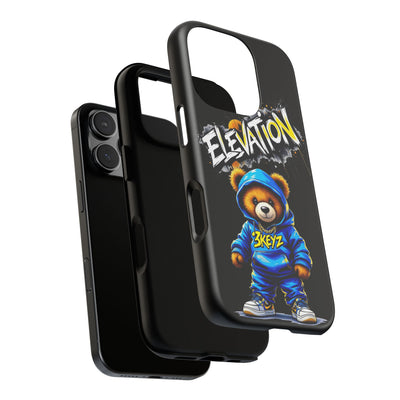 Elevated street drip Bear Black Phone Case - Tough and Trendy Design