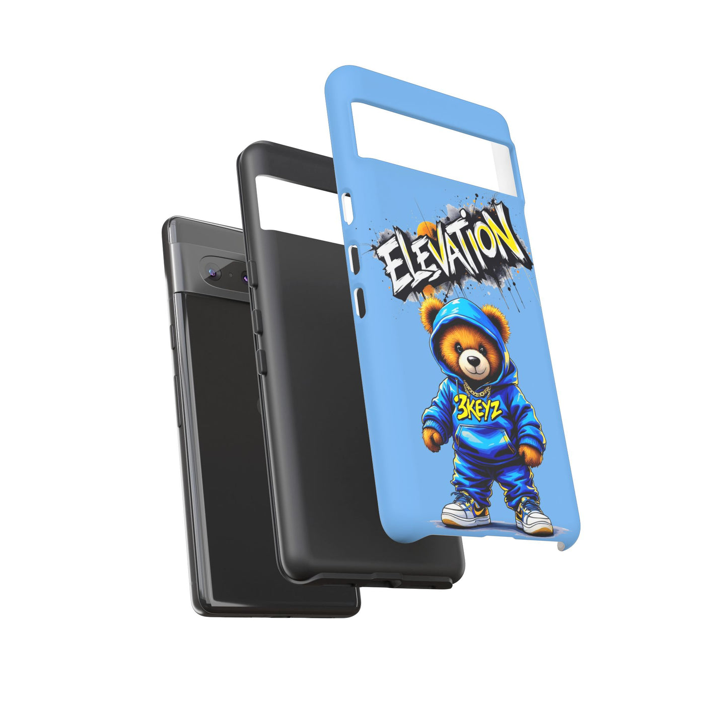 Elevated street drip Bear Phone Case - Tough and Trendy Design