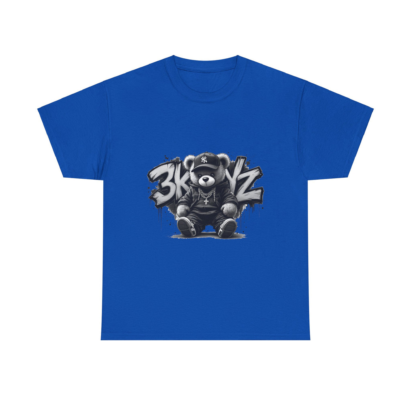 T-Shirt - 3keyz Teddy Drip B/W Unisex Heavy Cotton Tee