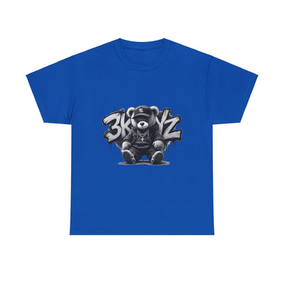 T-Shirt - 3keyz Teddy Drip B/W Unisex Heavy Cotton Tee