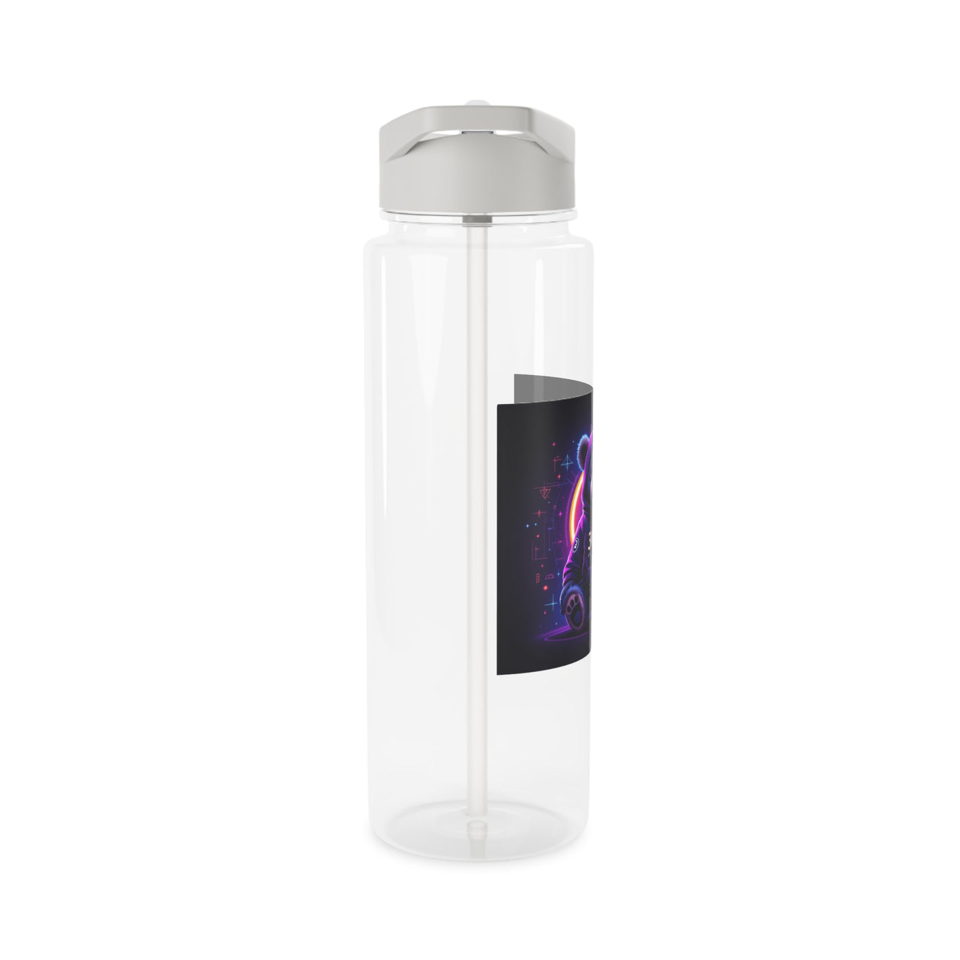 Tritan Water Bottle - Cyber Teddy Design