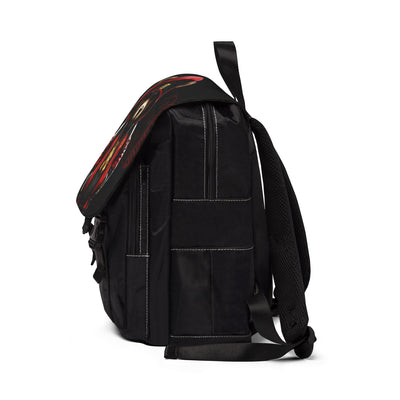 Backpack - 3keyz OG Drip Red and Black Unisex Casual Shoulder Backpack