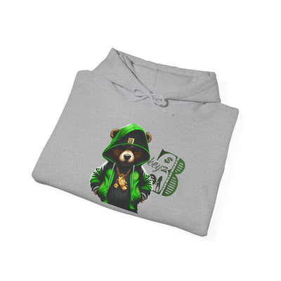 Unisex Hooded Sweatshirt 3keyz OG Teddy Drip Design Lime