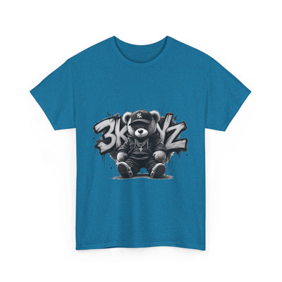T-Shirt - 3keyz Teddy Drip B/W Unisex Heavy Cotton Tee