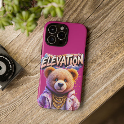 Elevated street drip Bear Pink Phone Case - Tough and Trendy Design