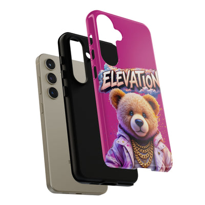 Elevated street drip Bear Pink Phone Case - Tough and Trendy Design