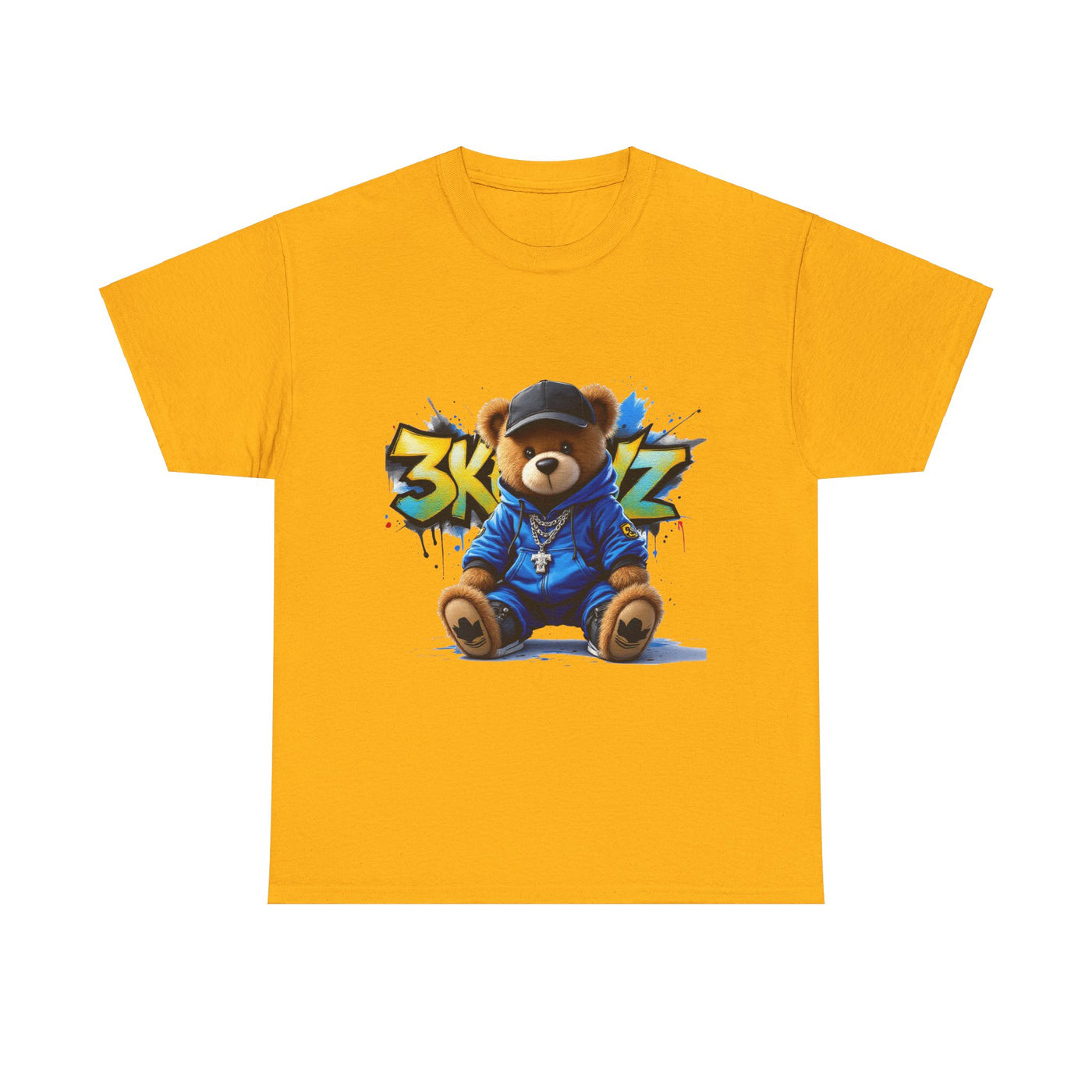 3keyz Teddy Drip Color Way Unisex Heavy Cotton Tee