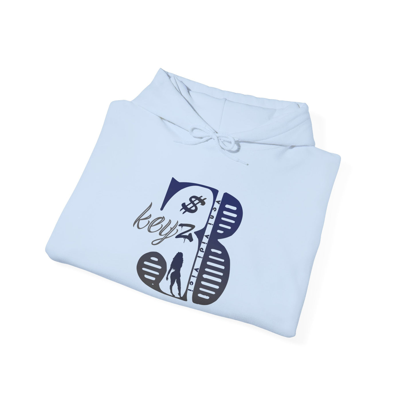 3keyz Original Drip Unisex Hoodie Blue/Grey