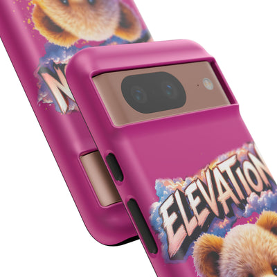 Elevated street drip Bear Pink Phone Case - Tough and Trendy Design