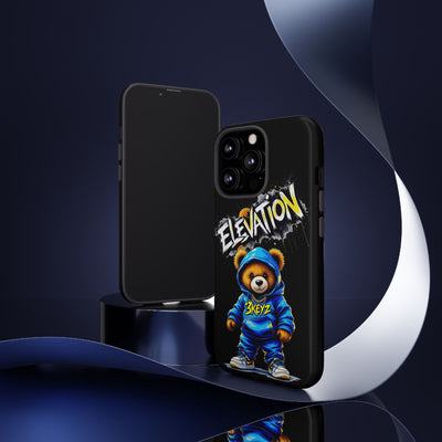Elevated street drip Bear Black Phone Case - Tough and Trendy Design