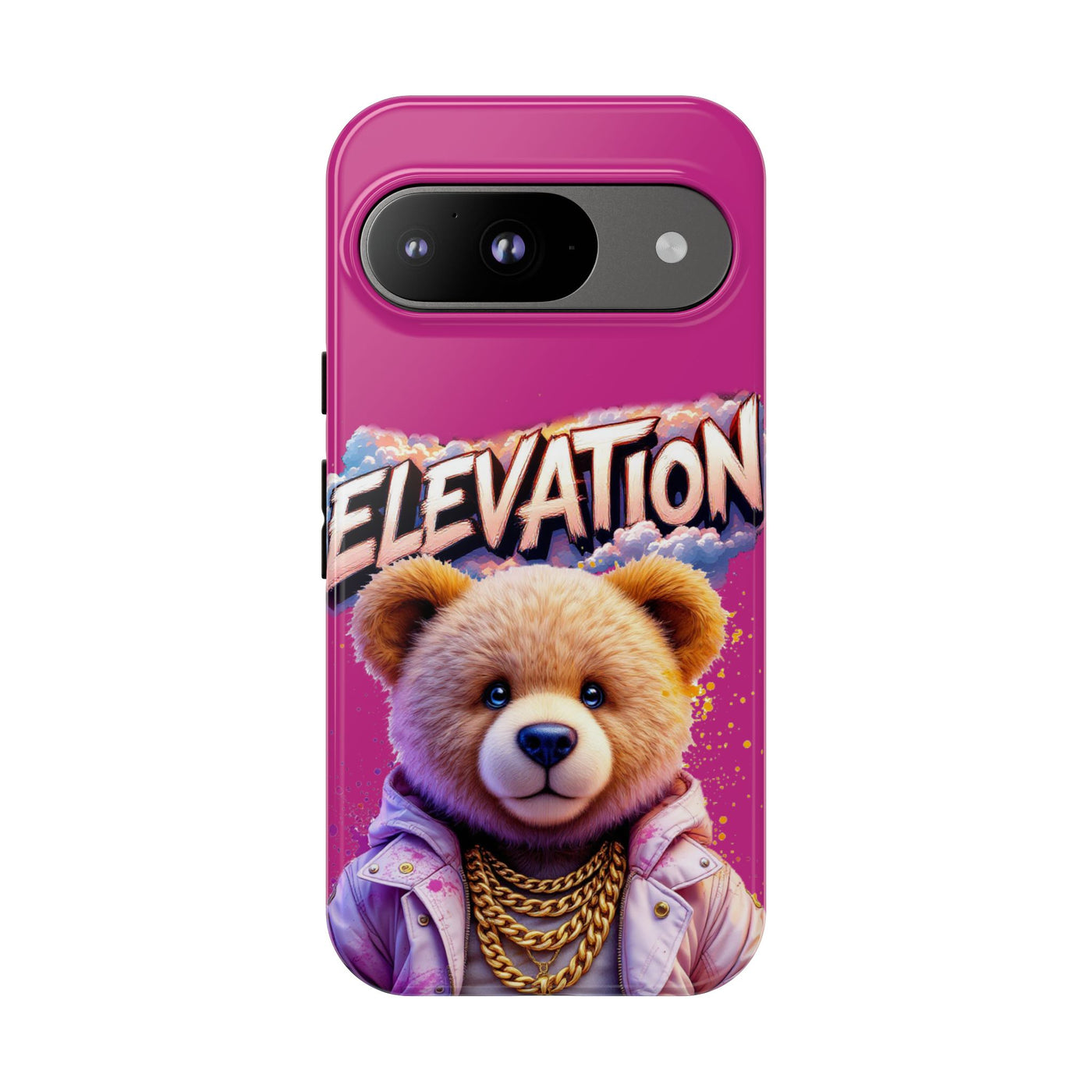 Elevated street drip Bear Pink Phone Case - Tough and Trendy Design