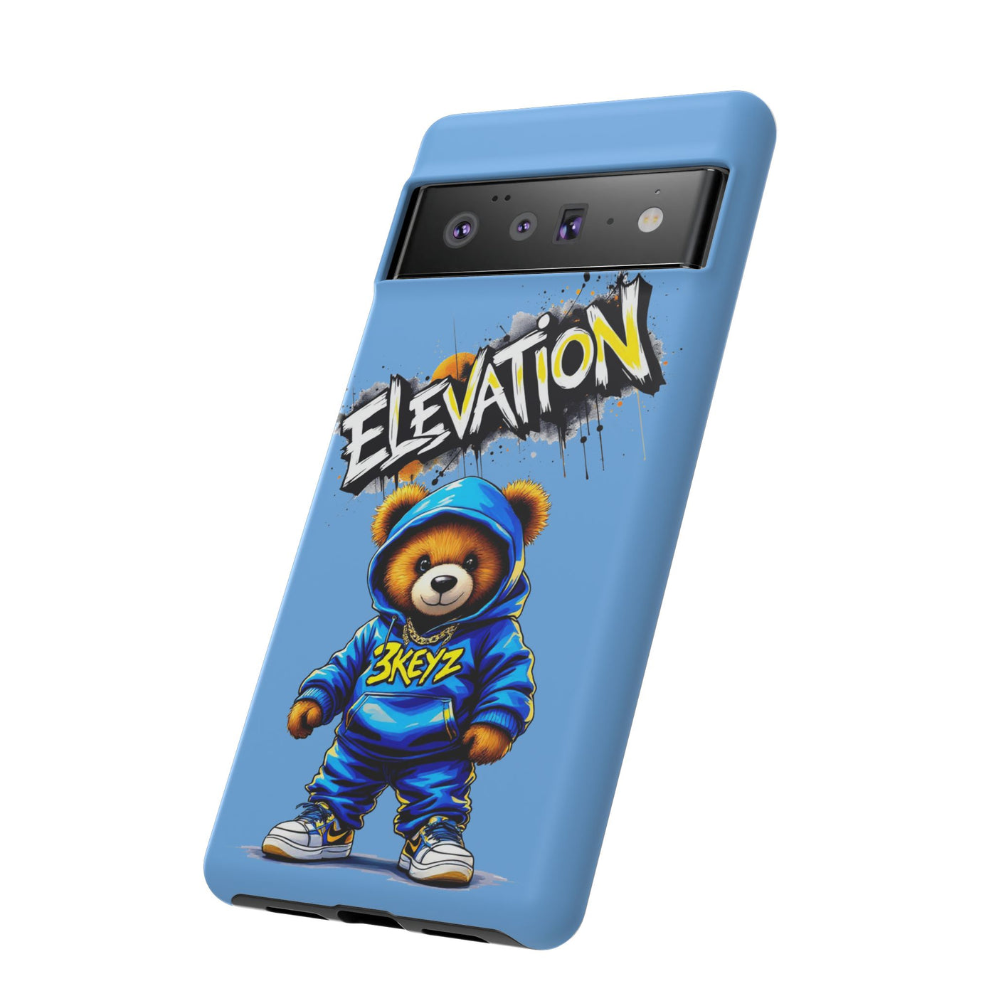 Elevated street drip Bear Phone Case - Tough and Trendy Design