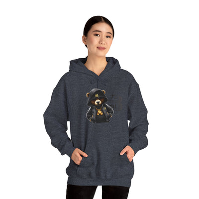 Unisex Hooded Sweatshirt 3keyz OG Teddy Drip Design Grey