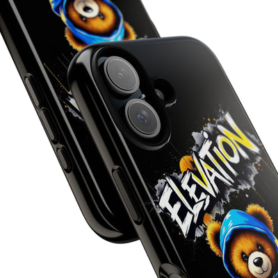 Elevated street drip Bear Black Phone Case - Tough and Trendy Design