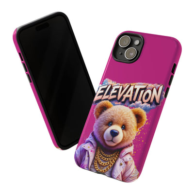 Elevated street drip Bear Pink Phone Case - Tough and Trendy Design