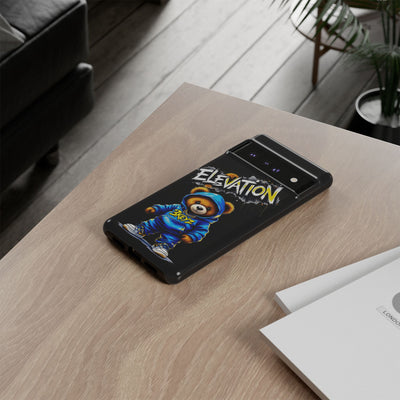 Elevated street drip Bear Black Phone Case - Tough and Trendy Design