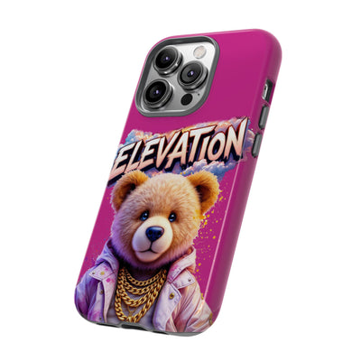 Elevated street drip Bear Pink Phone Case - Tough and Trendy Design