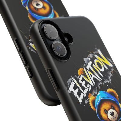 Elevated street drip Bear Black Phone Case - Tough and Trendy Design