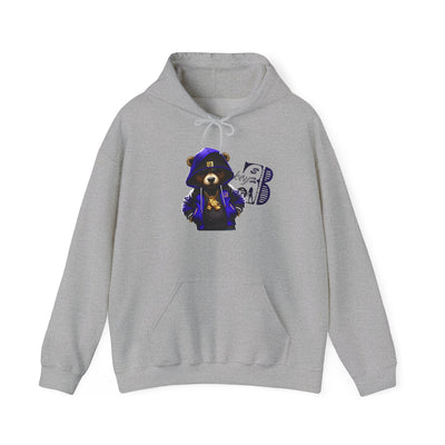 Unisex Hooded Sweatshirt 3keyz OG Teddy Drip Design Blue