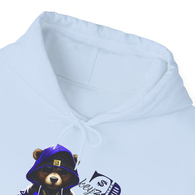 Unisex Hooded Sweatshirt 3keyz OG Teddy Drip Design Blue