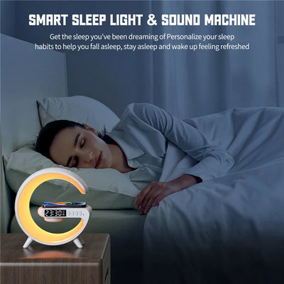 Ultimate Smart Charging Station with RGB Mood Lighting & Bluetooth Speaker | All-in-One Desk Essential
