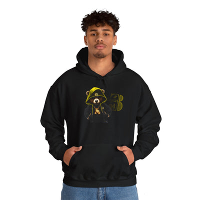 Unisex Hooded Sweatshirt 3keyz OG Teddy Drip Design Yellow