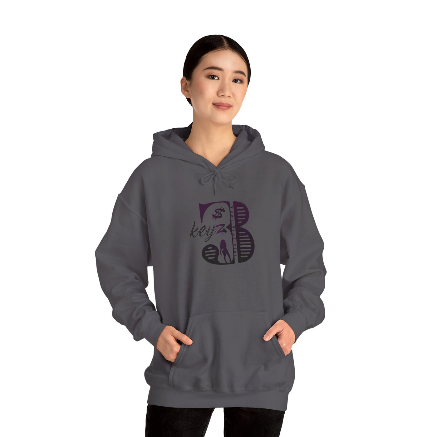 3Keyz Original Drip Unisex hoodie in Purple/Black