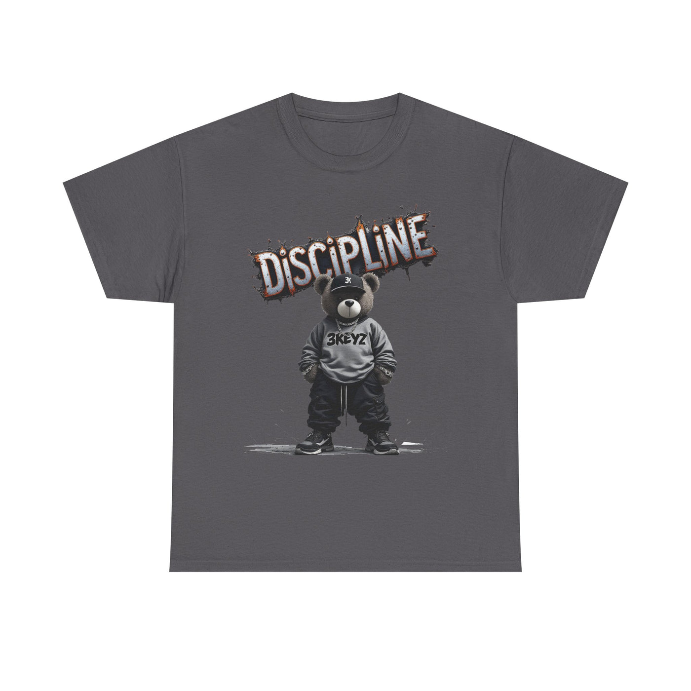T-Shirt - Discipline Teddy Drip Design - Unisex Heavy Cotton Tee