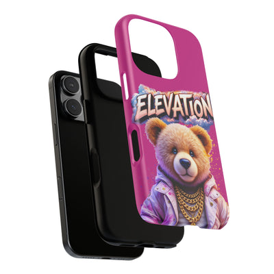 Elevated street drip Bear Pink Phone Case - Tough and Trendy Design