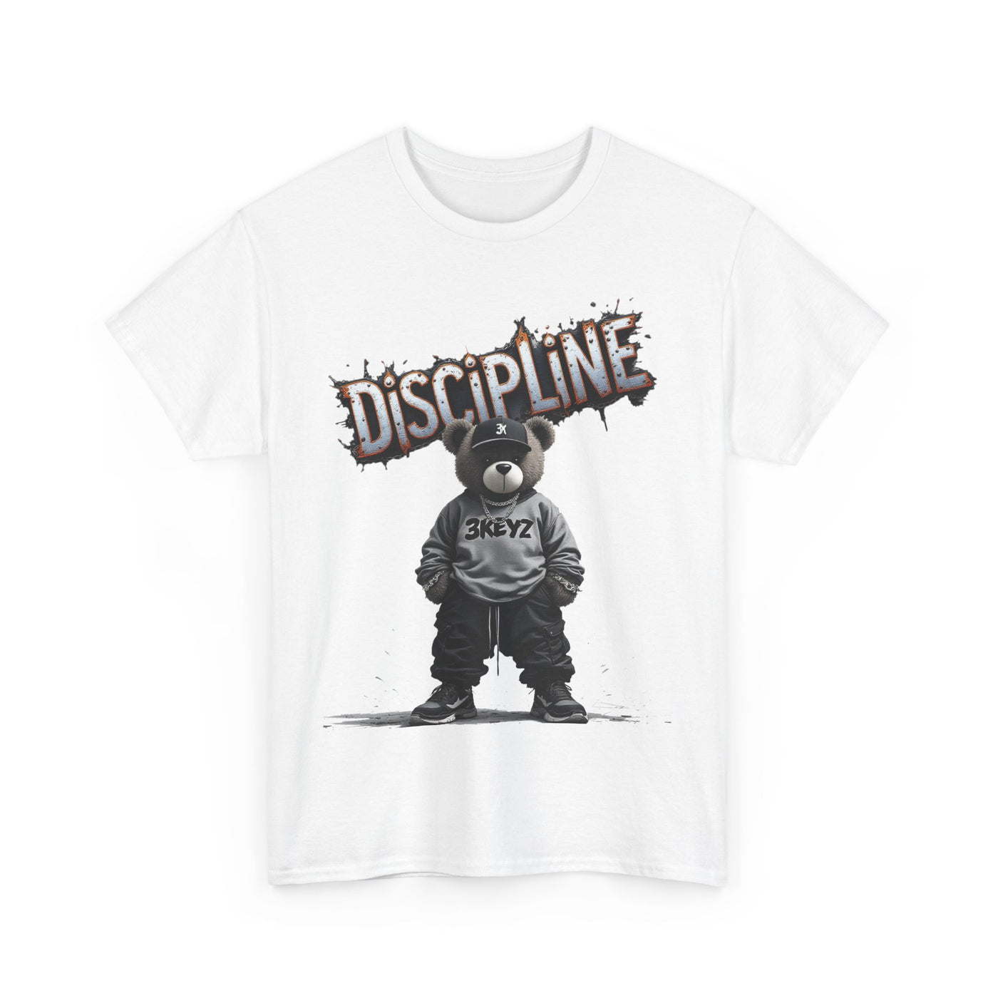 T-Shirt - Discipline Teddy Drip Design - Unisex Heavy Cotton Tee
