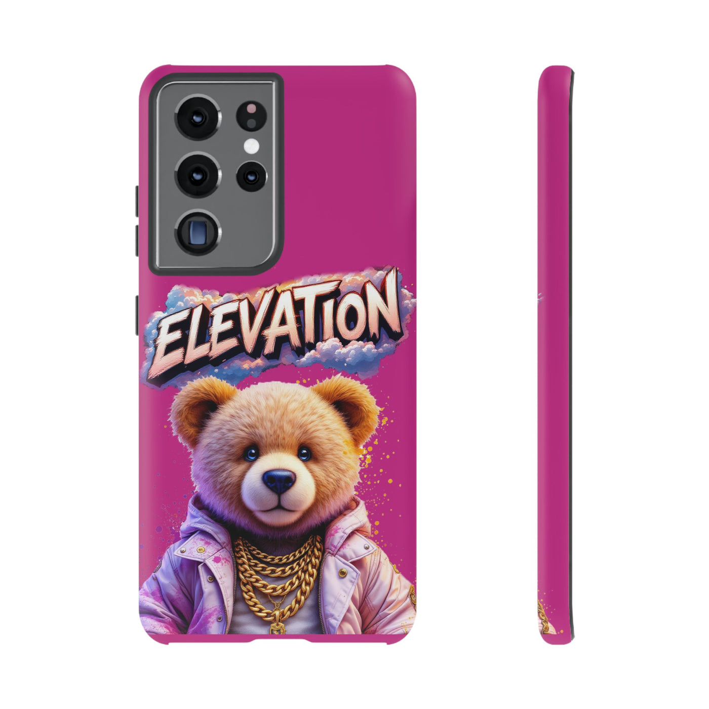 Elevated street drip Bear Pink Phone Case - Tough and Trendy Design