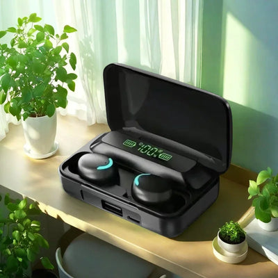TWS Bluetooth Headphones 9D Stereo High Bass Sport Earphones Handfree Touch Control Tws Wireless Earbuds Waterproof Headset