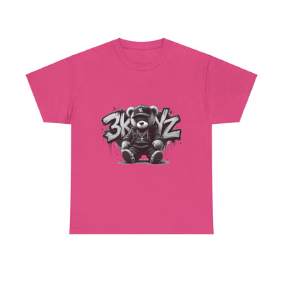 T-Shirt - 3keyz Teddy Drip B/W Unisex Heavy Cotton Tee
