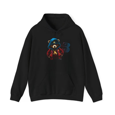 Unisex Hooded Sweatshirt 3keyz OG Teddy Drip Design R/W/B