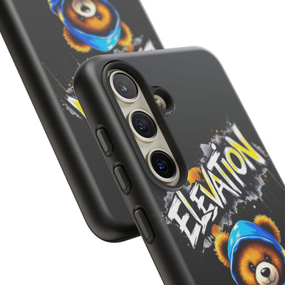 Elevated street drip Bear Black Phone Case - Tough and Trendy Design