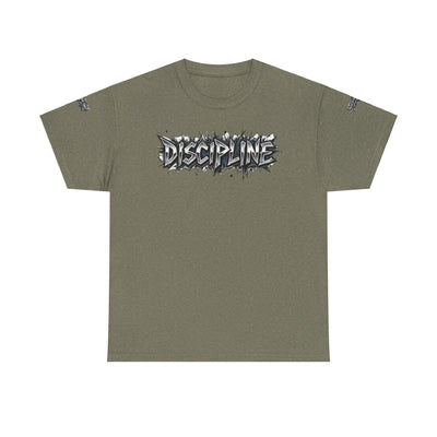 T-Shirt Discipline Cut Drip Design Heavy Cotton Unisex Tee