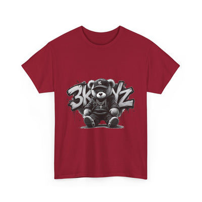 T-Shirt - 3keyz Teddy Drip B/W Unisex Heavy Cotton Tee