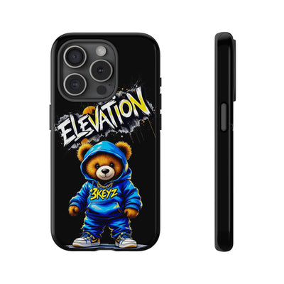 Elevated street drip Bear Black Phone Case - Tough and Trendy Design