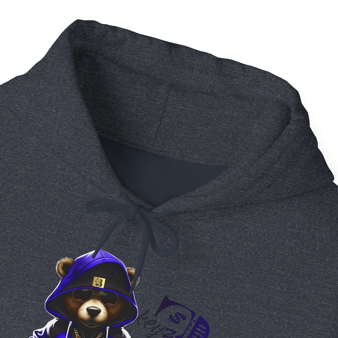 Unisex Hooded Sweatshirt 3keyz OG Teddy Drip Design Blue