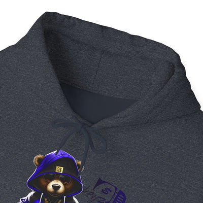 Unisex Hooded Sweatshirt 3keyz OG Teddy Drip Design Blue