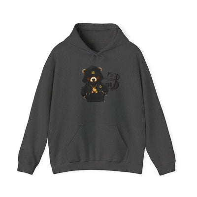 Unisex Hooded Sweatshirt 3keyz OG Teddy Drip Design Black