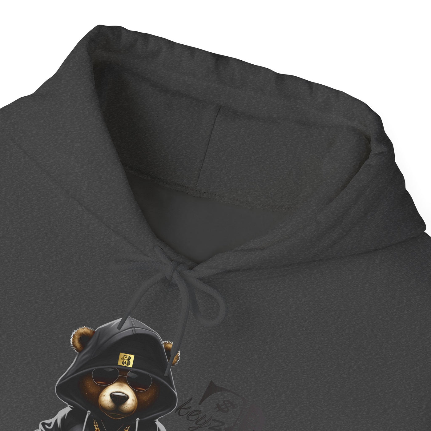 Unisex Hooded Sweatshirt 3keyz OG Teddy Drip Design Grey
