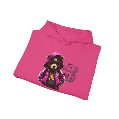 Unisex Hooded Sweatshirt 3keyz OG Teddy Drip Design Pinky