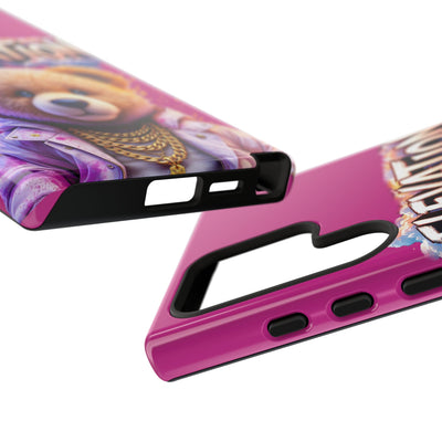 Elevated street drip Bear Pink Phone Case - Tough and Trendy Design