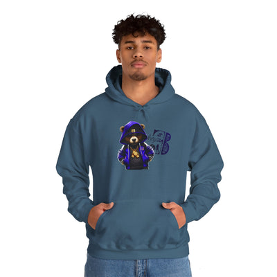Unisex Hooded Sweatshirt 3keyz OG Teddy Drip Design Blue