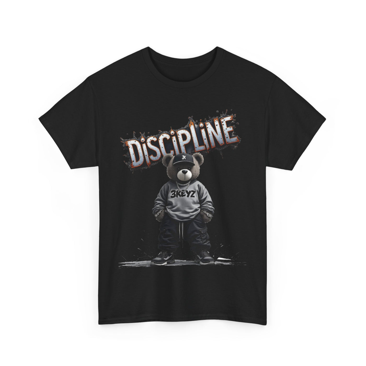 T-Shirt - Discipline Teddy Drip Design - Unisex Heavy Cotton Tee