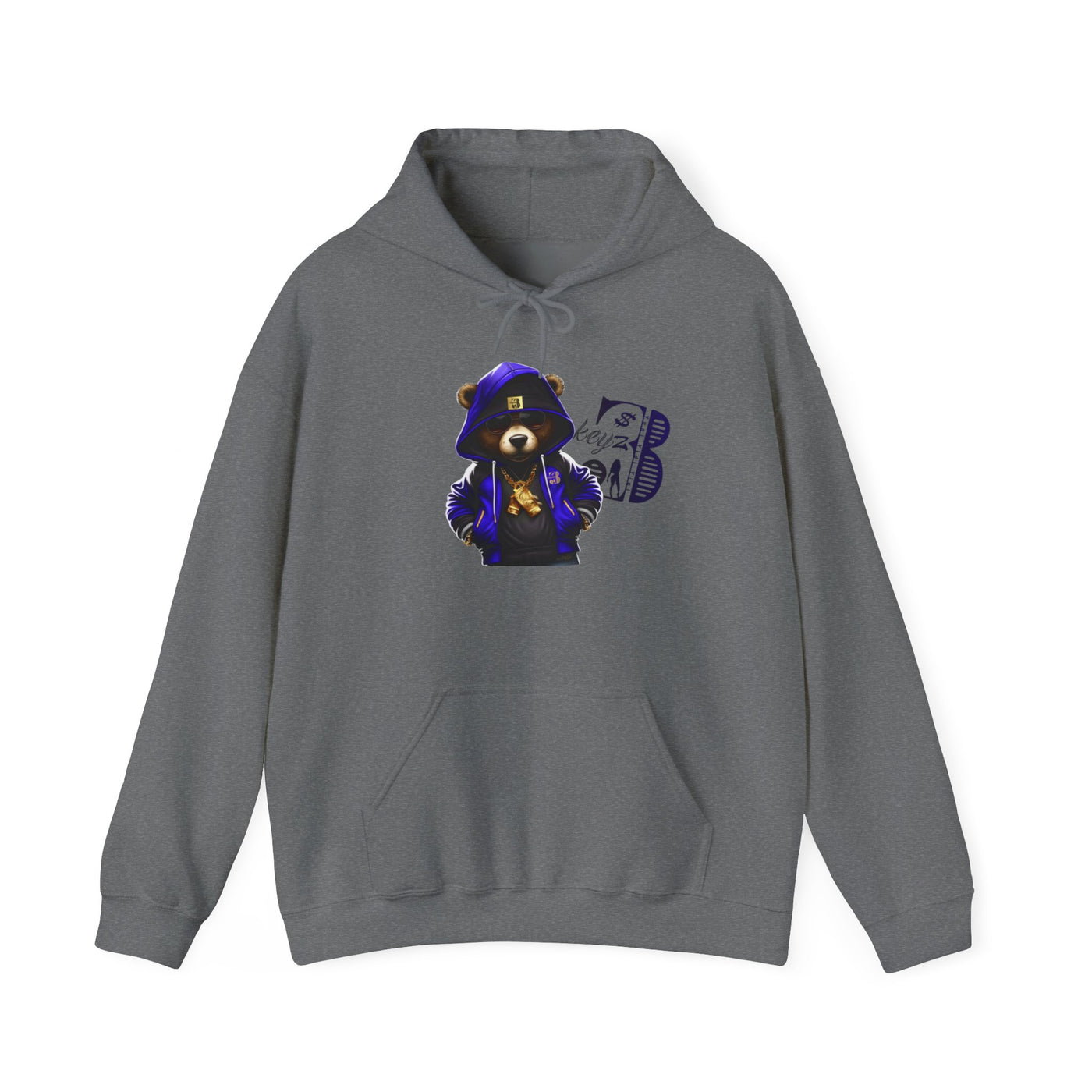 Unisex Hooded Sweatshirt 3keyz OG Teddy Drip Design Blue