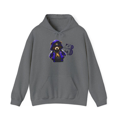 Unisex Hooded Sweatshirt 3keyz OG Teddy Drip Design Blue