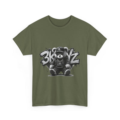 T-Shirt - 3keyz Teddy Drip B/W Unisex Heavy Cotton Tee