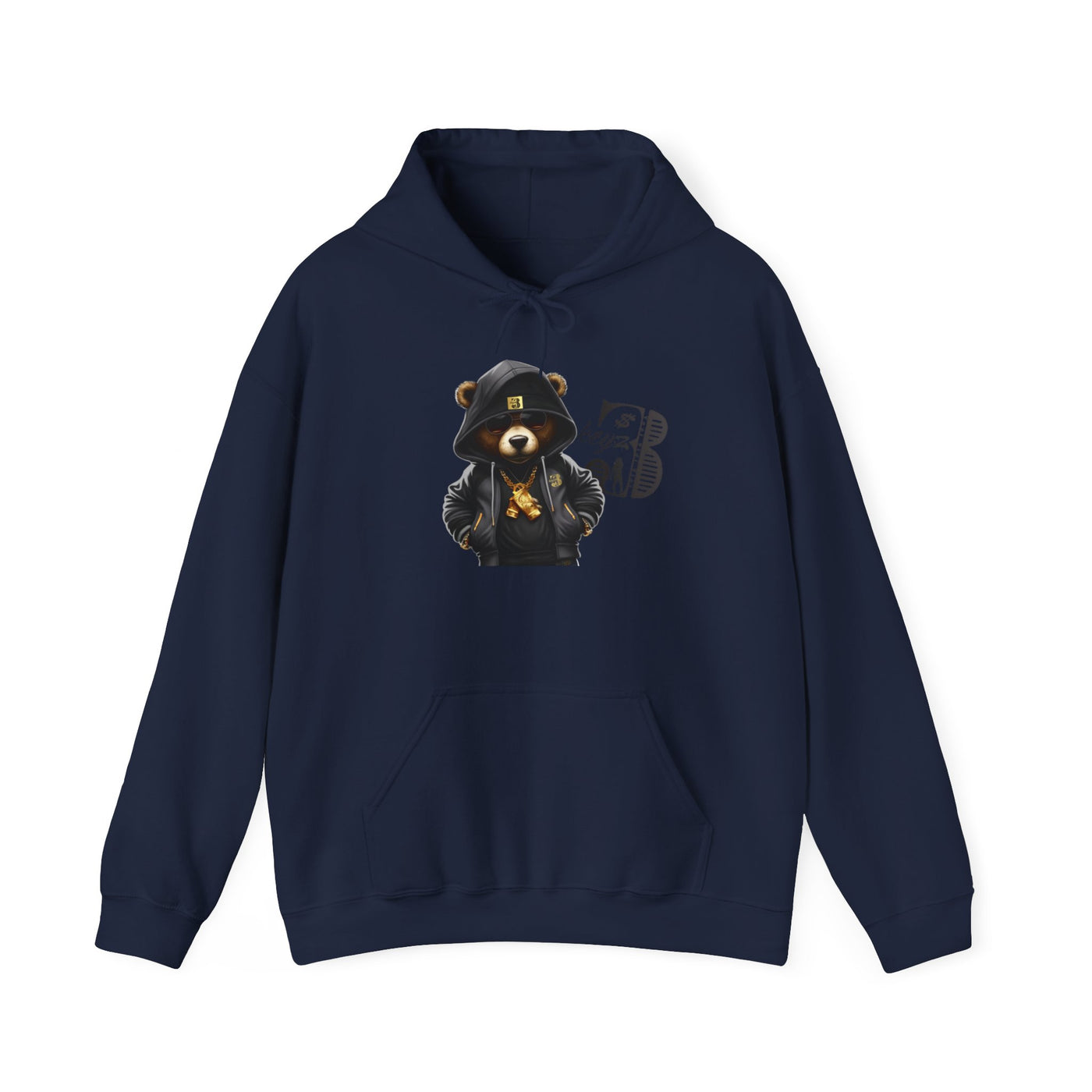 Unisex Hooded Sweatshirt 3keyz OG Teddy Drip Design Grey